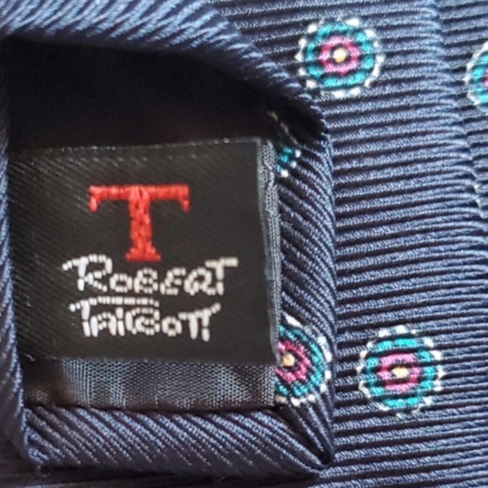 Robert Talbott Hand Sewn Black Patterned Men's Ti… - image 6